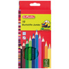 herlitz Crayons de couleur Jumbo, hexagonal, étui en carton