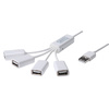 DIGITUS Hub USB 2.0 à câble, 4 ports, blanc