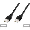 DIGITUS câble de connexion USB 2.0 PREMIUM, USB A-USB A 1,8m