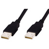 DIGITUS Câble de raccordement USB 2.0, fiches USB-A - USB-A