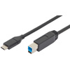 ASSMANN Câble de raccordement USB 3.0, USB-C - USB-B, 1,8 m