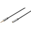 DIGITUS Câble d'extension audio, jack mâle 3,5 mm, 1,0 m