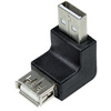 LogiLink Adaptateur USB 2.0, USB-A mâle- femelle, 270 degrés
