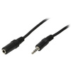 LogiLink Câble audio, mâle - femelle, 3 m, noir