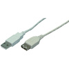 LogiLink Rallonge USB 2.0, gris, 5,0 m