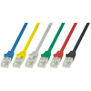 LogiLink Câble patch, Cat. 5e, U/UTP, 0,25 m, bleu, gaine en