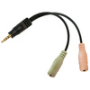 LogiLink Câble audio, jack mâle - 2 x jack femelle