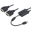 LogiLink Câble adaptateur USB 2.0 - 2 x RS232