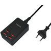 LogiLink Boîtier de chargement USB, 6 ports, 32 Watt, noir