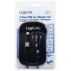 LogiLink Chargeur de voiture USB, double