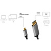 LogiLink Câble USB, fiche mâle USB-C-mâle DP, 1,8 m