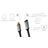 LogiLink Câble de rallonge USB 3.2, noir/gris, 0,5 m