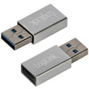 LogiLink Adaptateur USB 3.2 Gen1, USB mâle - USB femelle