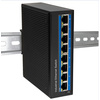 LogiLink Switch industriel Fast Ethernet PoE, 8 ports