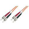 DIGITUS Câble Patch fibre optique, 2 x ST - 2 x ST, OM2,1,0m