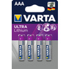 VARTA Pile au lithium Ultra Lithium, Micro (AAA), pack de 2