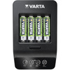 VARTA Chargeur LCD Smart Charger+, avec 4x piles Mignon AA