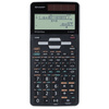 SHARP Calculatrice scolaire EL-W506T-GY, couleur: noir/gris