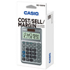 CASIO Calculatrice de bureau MS-100F, 10 chiffres, argent
