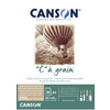 CANSON Bloc papier dessin 'C' à grain Couleur, gris chiné