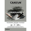 CANSON Bloc de dessin GRADUATE MIXED MEDIA, gris, A5