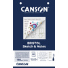 CANSON Bloc de fiches BRISTOL Sketch & Notes, A5