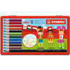 STABILO Crayon de couleur color, hexagonal, étui métal de 12  - 91069