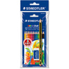 STAEDTLER Crayon de couleur Noris pack bonus, 12 pièces