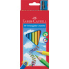 FABER-CASTELL Crayons de couleur Jumbo triangulaire, 20 étui