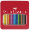 FABER-CASTELL Crayons de couleur Jumbo GRIP, étui en métal