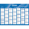 QUO VADIS Calendrier de banque bleu, 270 x 210 mm, 2024