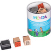 HEYDA Kit de tampons à motif 'chevaux & ferme', boîte ronde