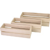 KREUL Boîte en bois, rectangulaire, kit de 3