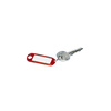WEDO Porte-clés avec anneau, diamètre: 18 mm, rouge