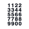 HERMA stickers chiffres 0-9, film noir, hauteur: 10 mm