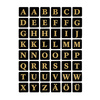 HERMA stickers alphabetique A-Z, film marqué, noir/or