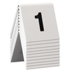 Securit Set de numéros de table 1 - 10 , blanc, acrylique