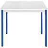 SODEMATUB Table de réunion120DRGBL,demi-rond,gris clair/bleu