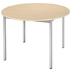 SODEMATUB Table universelle 110ROMA, 1.100 mm, mérisier/alu