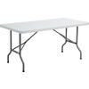 SODEMATUB Table pliante YCZ-152 en plastique, gris clair