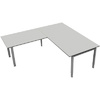 kerkmann Table de conférence Form 5 à élément d'angle, gris