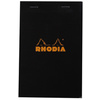 RHODIA Bloc agrafé No. 14, 110 x 170, quadrillé 5x5, noir