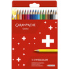 CARAN D'ACHE Crayons de couleur Swisscolor,étui carton de 18
