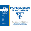Clairefontaine Papier dessin 'Blanc à Grain', 210 x 297 mm