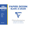 Clairefontaine Papier dessin 'Blanc à Grain', 297 x 420 mm