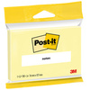 Post-it notes adhésives, 38 x 51 mm, jaune, blister