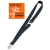 DURABLE Bande textile 20 ECO avec mousqueton, bambou, noir