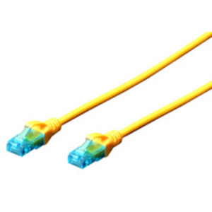 DIGITUS Câble patch Cat. 5e, U/FTP, 0,5 m, jaune