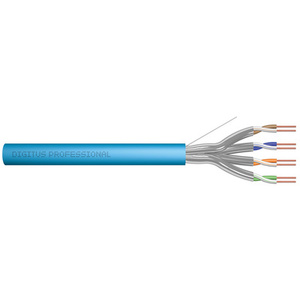 DIGITUS Câble d'installation, Cat. 6A, U/FTP, 500 m, bleu
