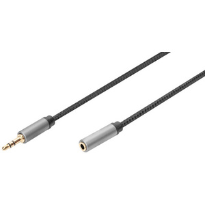 DIGITUS Câble d'extension audio, jack mâle 3,5 mm, 1,0 m